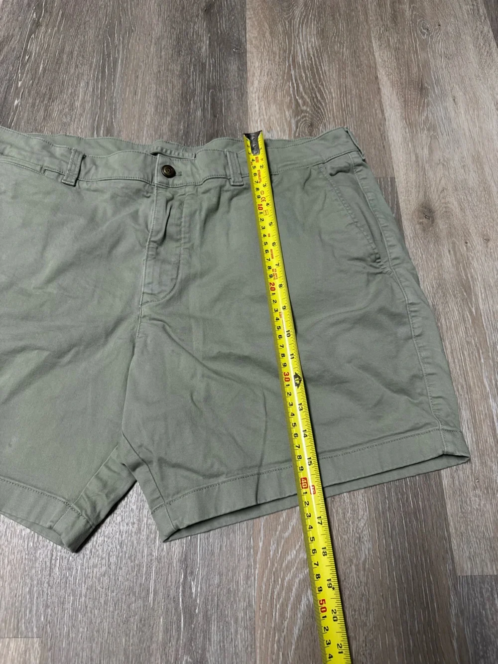 Duck Head Mens 38 Gold School Chino Shorts Olive Shadow Green 6 Inseam